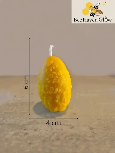 Świeczka z wosku pszczelego "Pisanka Floral"